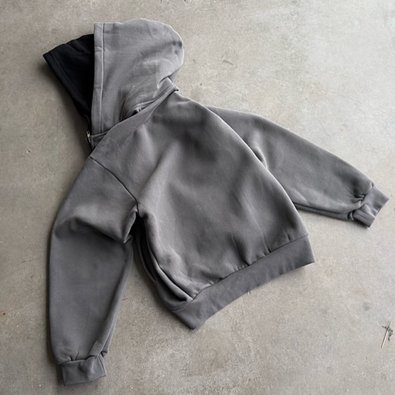 Custom Sun Faded Hoodie double hoodie